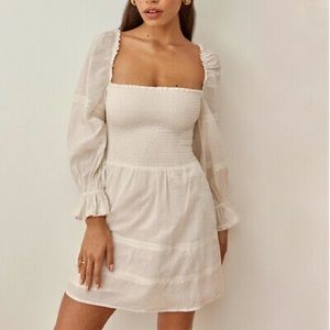 Reformation Dunes dress size 4 color cream